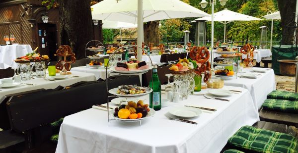 Biergarten und Terrasse, Gasthof Hinterbrühl